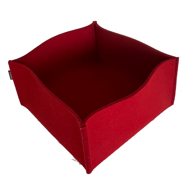 Filzkorb M 009 Rot 30x30x15