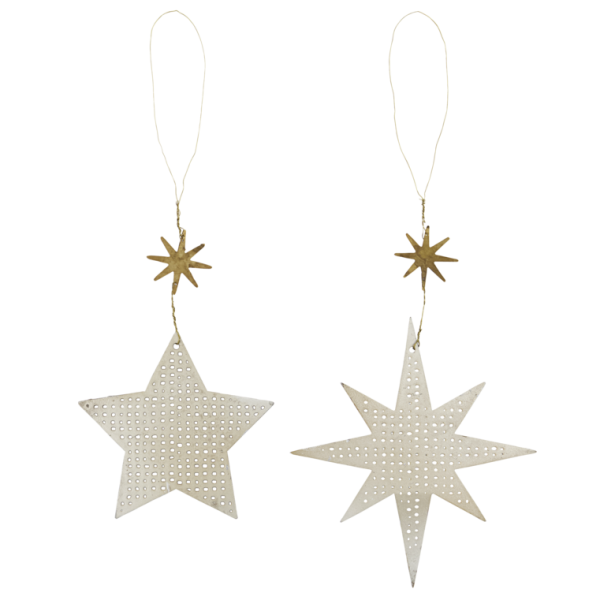 Star with Star Ornament Set Antik Look House Doctor
