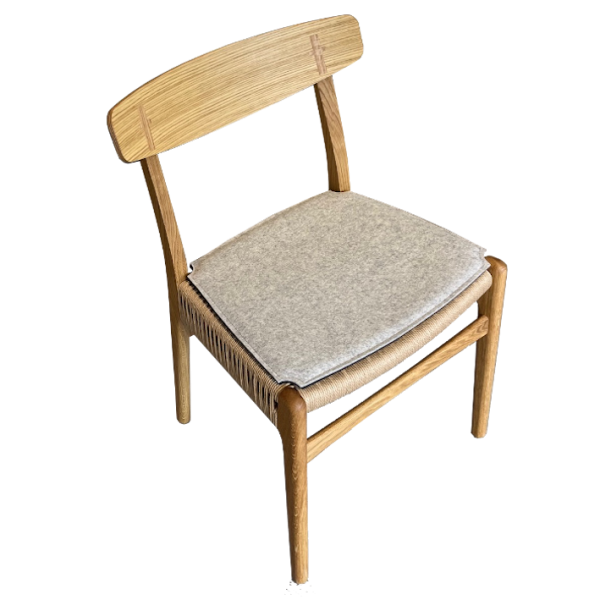 Stuhlkissen Carl Hansen CH 23 Hellgrau meliert